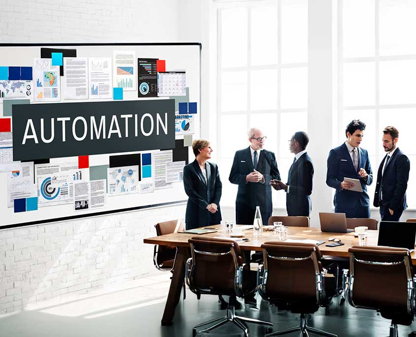 Graphic depicting the complexities of automation tools being simplified by Virtufy’s expertise in RPA and low-code platforms.