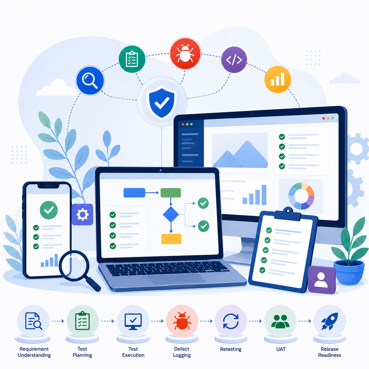 QA and UAT support for business application testing