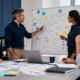 Business team reviewing workflow steps before AI automation rollout